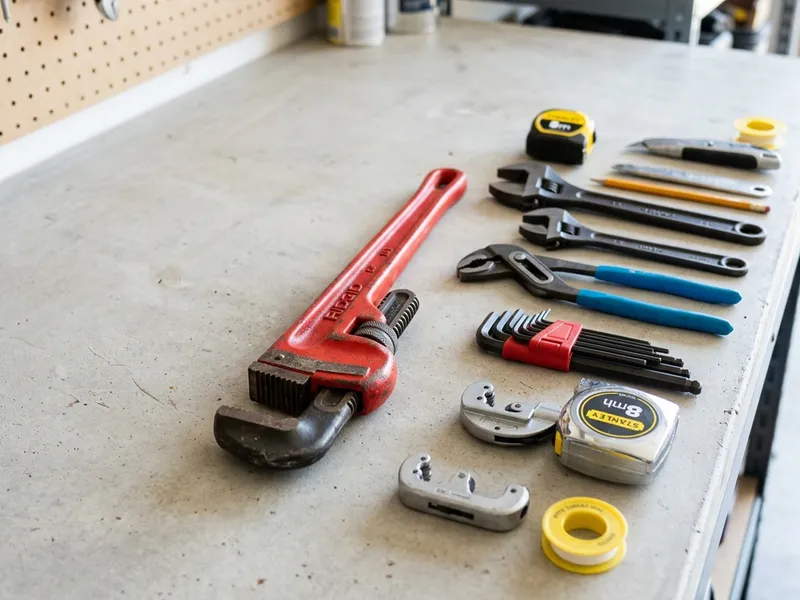 Professional plumbers in Sunray, TX equipped with top-tier tools for residential and commercial plumbing services.